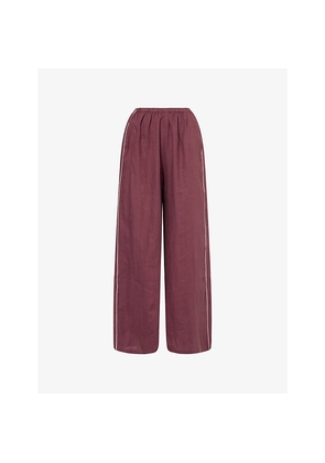 Womens Second Summer La Mar Wide-Leg Linen Trousers