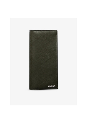Prada Logo-Embellished Saffiano-Leather Wallet