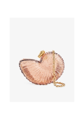 Womens Chloe Sea Treasures Shell Minaudière Plexiglass Shoulder Bag