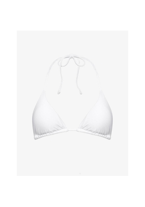 Womens Gracejacob Rain Shimmer Triangle Bikini Top