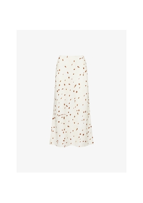 Womens Samsoe Samsoe Saagneta Printed Linen Maxi Skirt