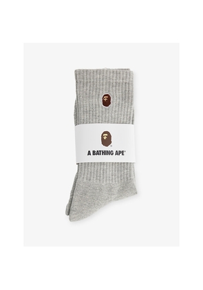 Mens A Bathing Ape One Point Cotton-Blend Crew Socks