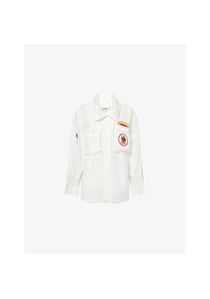 Womens Isabel Marant Chely Embroidered Woven Shirt