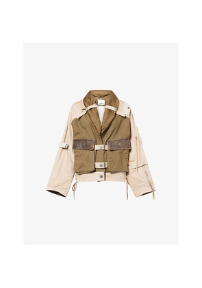 Womens Isabel Marant Julissa Patch-Pocket Woven Jacket