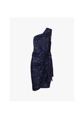 Womens Isabel Marant Lilana Draped Stretch-Woven Midi Dress