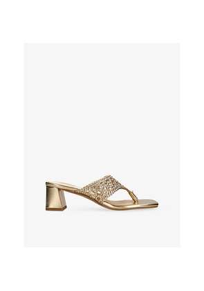 Womens Dolce Vita Barlo Woven Heeled Sandals