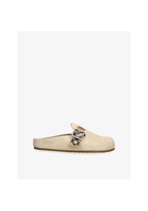 Womens Burberry Urchin Suede Clogs