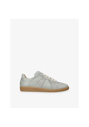 Mens Maison Margiela Replica Panelled Leather Trainers