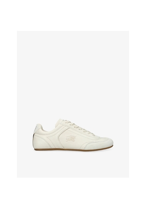 Womens Burberry Knight Leather Trainers