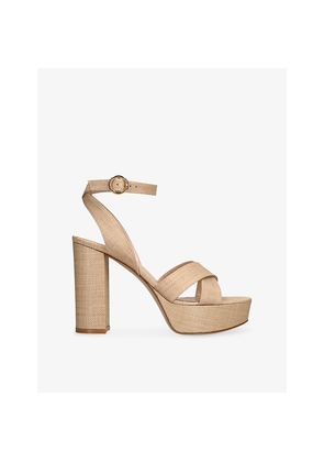 Womens Gianvito Rossi Sabrina Heeled Woven Sandals
