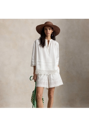 Cotton Eyelet Shorts