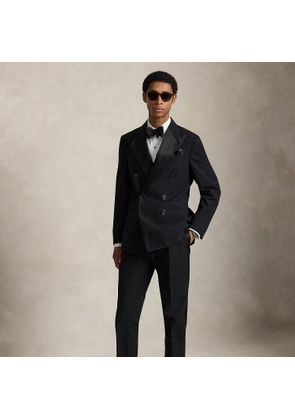 Pleated Seersucker Tuxedo Trousers