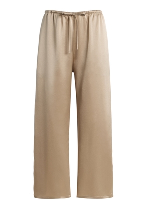 Leset Barb Satin Cropped Drawstring Pants - Moda Operandi