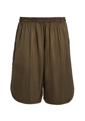 The Frankie Shop Nelis Satin Bermuda Shorts - Moda Operandi