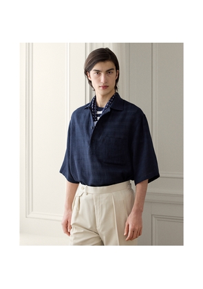 Relaxed Fit Basket-Woven Shirt