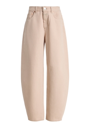 CLOSED Jazzie Rigid Mid-Rise Cropped Barrel-Leg Jeans - Moda Operandi