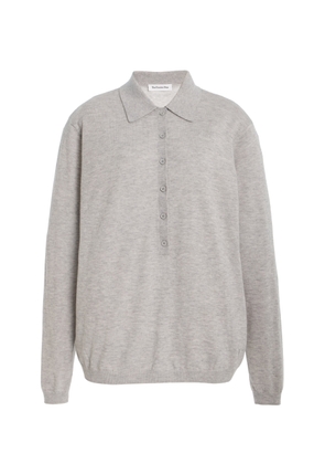 The Frankie Shop Tala Knit Wool-Blend Polo Shirt - Moda Operandi