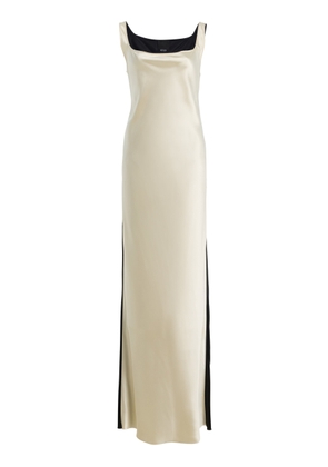 BEVZA Duality Two-Tone Satin Maxi Dress - Moda Operandi