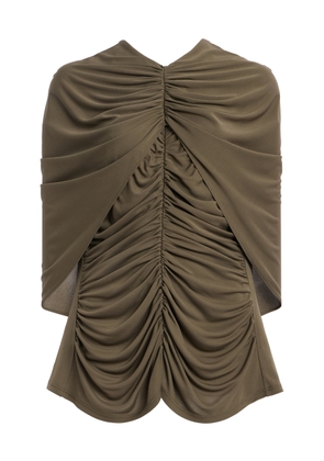 KALLMEYER Emme Ruched Cape Top - Moda Operandi