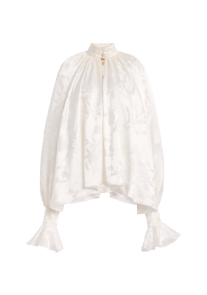 Cucculelli Shaheen Chantilly Silk Jacquard Top - Moda Operandi