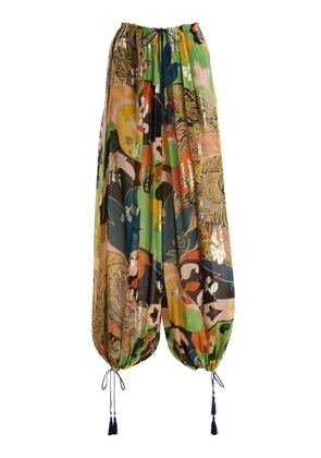 Etro Metallic Silk Balloon Pants - Moda Operandi