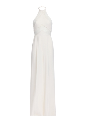Elie Saab Cady & Lace Jumpsuit - Moda Operandi