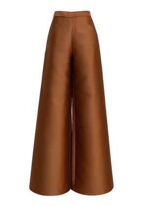 Dima Ayad Mid-Rise Wide-Leg Mikado Pants - Moda Operandi