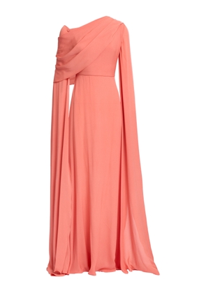 Elie Saab Double Georgette Long Dress - Moda Operandi
