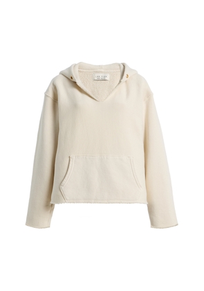 Les Tien Rachel Raw-Edge Cotton Cropped Hoodie - Moda Operandi