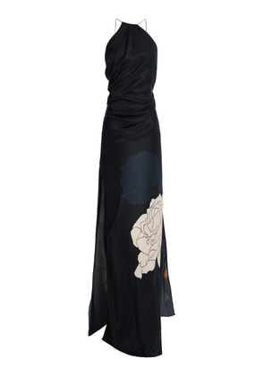 Victoria Beckham Chain Detail Halter Gown - Moda Operandi