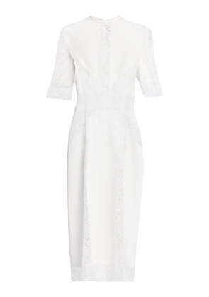 Elie Saab Cady & Lace Midi Dress - Moda Operandi