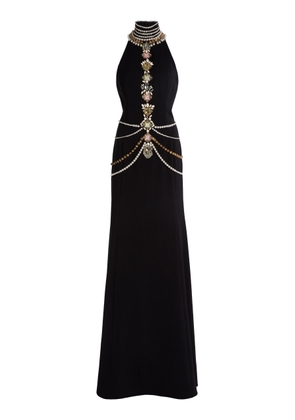 Zuhair Murad Embroidered Maharaja Halter Dress - Moda Operandi
