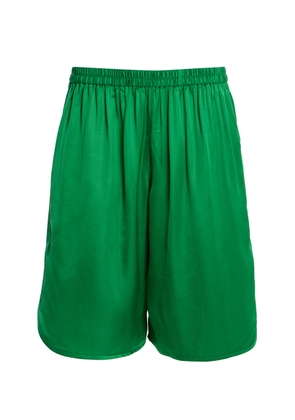 The Frankie Shop Nelis Satin Bermuda Shorts - Moda Operandi