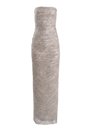 Yassmin Saleh Whispers Sequin-Embellished Tulle-Blend Gown - Moda Operandi