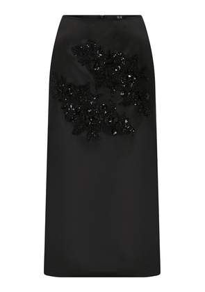 ILA THE BRAND Pixie Embellished Silk-Organza Midi Skirt - Moda Operandi