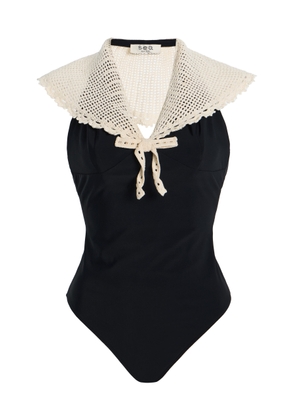 Sea Kendall Crochet Halter One-Piece - Moda Operandi