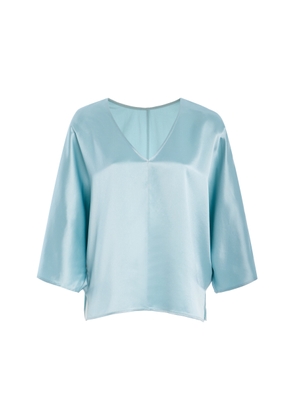 By Malene Birger Lucia Relaxed V-Neck Top - Moda Operandi