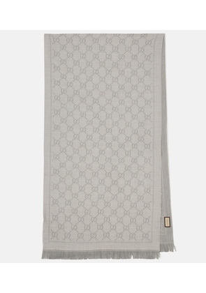 Gucci GG wool jacquard scarf