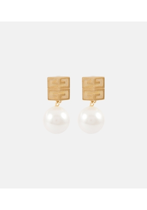 Givenchy 4G embellished brass earrings