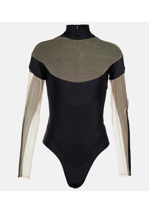Mugler Paneled bodysuit
