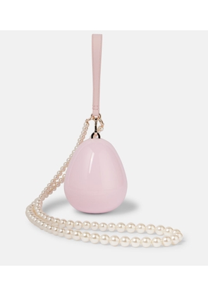 Simone Rocha Egg Micro leather-trimmed crossbody bag