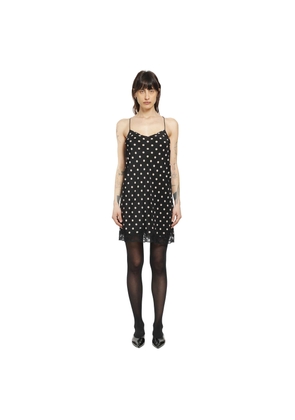 Polkadot Slip Dress in Silk