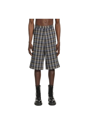 Checked Woven Shorts