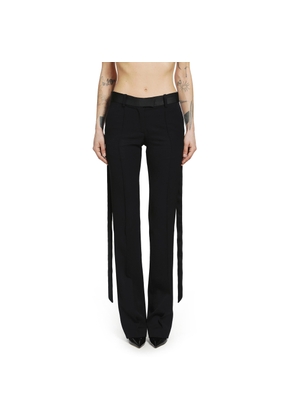 Gabardine Straight Leg Trousers