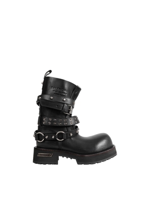 Venom City Leather Boots