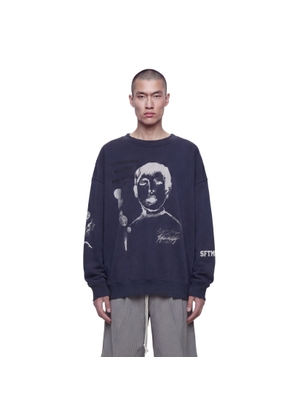 ''Yawning Kid'' Relaxed Pullover