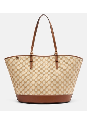 Gucci GG Large raffia-effect tote bag