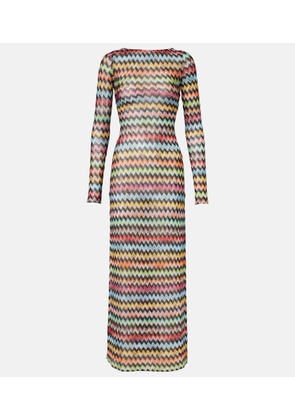 Missoni Zigzag lame beach cover-up