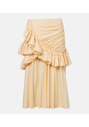 Dries Van Noten Humairah cotton midi skirt