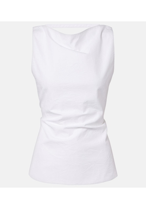 Rohe Draped cotton-blend top